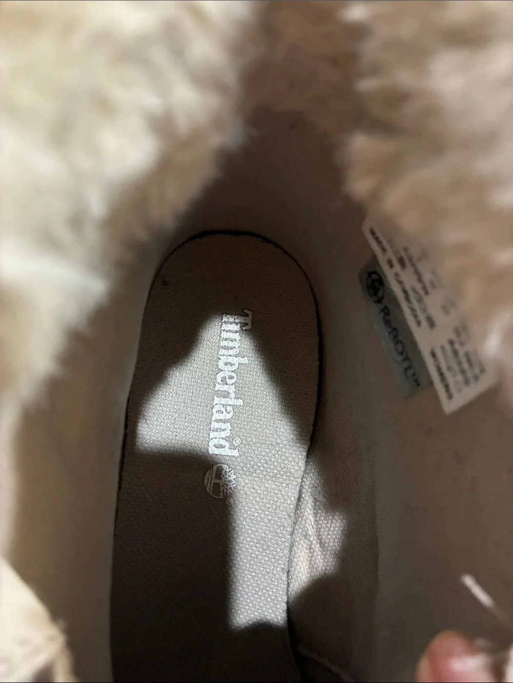 Timberland Women's Cream Lace-Up Winter Boots